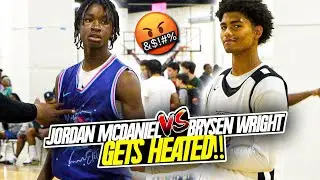 "IT TAKES 5 TO GUARD ME!" Top Ranked Jordan McDaniel Drops 32 In HEATED Matchup vs Brysen Wright!
