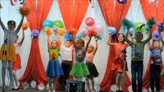 Веселый детский танец Abracadabra/Танец с помпонами.