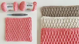Crochet Alpine Stitch Hot Pads/Pot Holders
