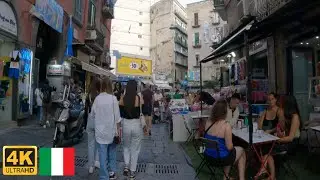 Naples, Italy Evening Walk  - 4K UHD