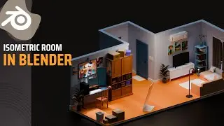 Isometric room animation | Blender 3.6