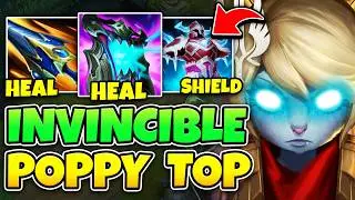 POPPY BUT I'M BASICALLY INVINCIBLE WITH THIS BUILD! (50,000+ HEALING, 50,000+ SHIELDING)