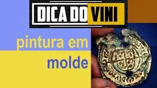 Pintura Direto no Molde e Pátina com Fogo em Resina