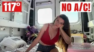 How I Survive Summer VanLife (in an UNBUILT camper van!)
