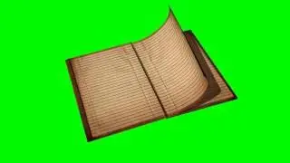 4K, 3D Opening Book Animation Green Screen 3Types
