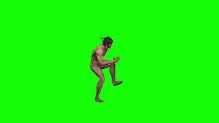 Titan Eren (Attack on Titan) funny dance - Green Screen