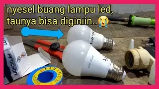 cara servis/memperbaiki lampu led hannochs mati - mudah dan simpel #servislampuled