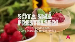 Söta små frestelser med Marabou mjölkchoklad.