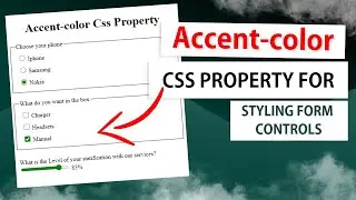 Unpacking the Hype Around accent-color CSS property. - Styling Form Controls Made Easy