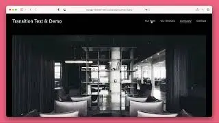 Squarespace Animated Page Transitions Plugin Demo