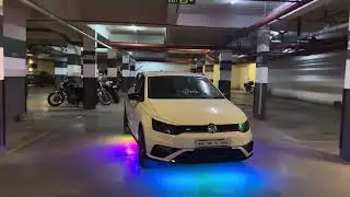 RGB underbody light installed on volkswagen polo
