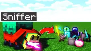 Minecraft, But Sniffer drops OP Items...