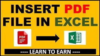 How to Insert Object in Excel || Insert PDF File in Excel || Excel Ka Gyan Latest 2022