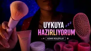 Your Friend Gets You Ready for Bed 💤 | ASMR Roleplay | Yüz Temizleme, Saç Tarama & Bigudi [TÜRKÇE]