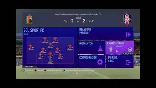 REPORTE. PANTERAS 2-2 ECU SPORT