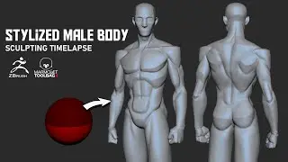 Zbrush Timelapse I Stylized Male Body