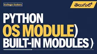 Mastering Python's Built-in OS Module Functions Explained in Telugu | part-2 | video-32