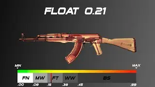 CSGO AK-47 | X-Ray - Skin wear/float