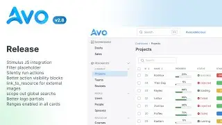 Avo Admin 2.8 for Rails - Stimulus JS integration, and tons of tiny features and bug fixes
