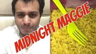 Midnight craving 2am - trying to cook maggie in 2 minutes😂😂