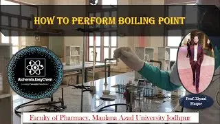 How to Perform Boiling Point || Organic Chemistry || | Science || Pharmacy || 11 &12th science ||