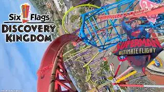 Superman Ultimate Flight POV at Six Flags Discovery Kingdom