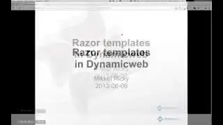Platform Webinar: Razor in Dynamicweb