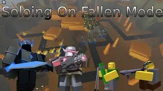 Me Trying To Triumph On Fallen Mode Solo - Tower Defense Simulator