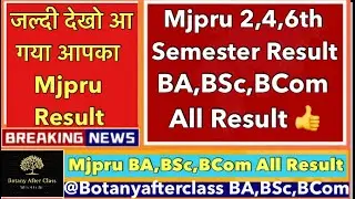 BA,BSc,BCom 2,4,6th Semester Result out 
How to download mjpru result 2024