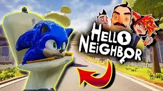 HELLO SKIBIDI TOILET SONIC | Hello Neighbor Mod