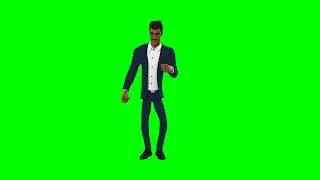3D Green Screen Character bank officer Free 3d Explainer kit