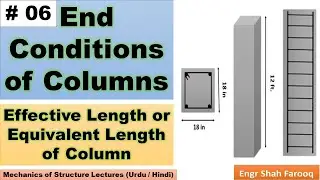 End condition of column | How to Calculate Effective Length of Column | Equivalent Length of Column
