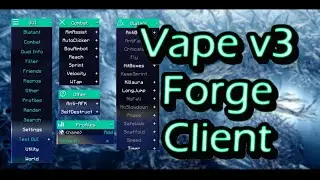 [Free] Vape v3 - Forge Client | The best free Forge Client?? [1.8]