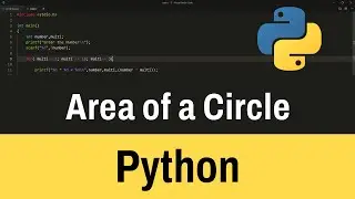 Python Program to Find Area of a Circle using Radius user input