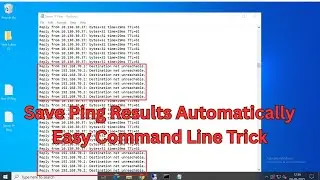 How to Auto-Save Ping Command Output in Real-Time