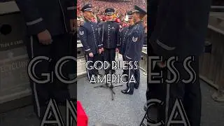 “God Bless America” at the 7th inning stretch at the 