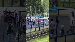 Воскресная школа играет в «Захват флага»