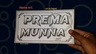 NAME ART VIDEO.... art by sajjad...October 13, 2022