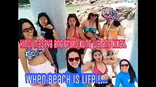 Hindi masaya ang grupo/ kung walang luko2. when beach is happiness..