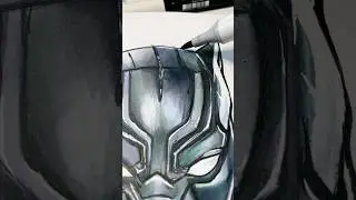 BLACK PANTHER ART 🫶🏾 #shorts  #blackpanther #art #artshorts