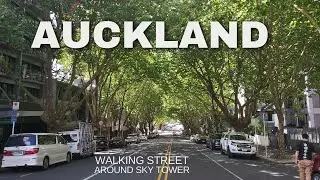 AUCKLAND CBD Walking street around SKY Tower | Walk Trough AUCKLAND NEW ZEALAND
