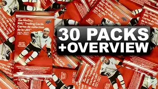 Opening 30 Packs of 2021-22 Upper Deck Tim Hortons Hockey Cards - NHL Trading Cards