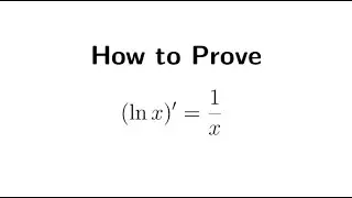 Proof of Logarithmic Rule