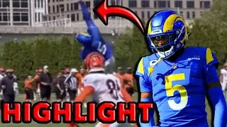 JALEN RAMSEY MAKES AN INCREDIBLE PLAY! RAMS AND BENGALS JOINT PRACTICE.