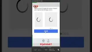 Use the arrows to change the number of objects 