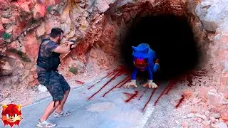 WE ENTER SONIC.EXE'S TUNNEL IN REAL LIFE | SONIC.EXE'S CURSED TUNNEL LEON PICARON
