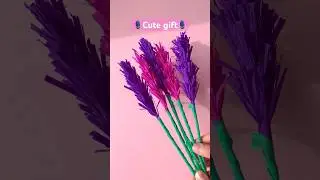 how to make  paper lavender🪻