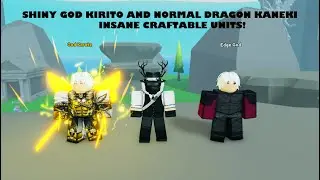 Shiny God Kirito and Normal Dragon Kaneki Showcase!! - Anime Fighter Simulator
