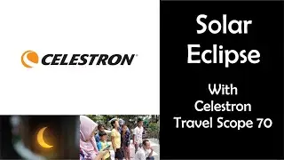 Solar Eclipse through Celestron Travel Scope 70 [part of annular solar eclipse 26 Dec 2019]