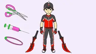 LUCU Boboiboy halilintar di sunat lagi ada sesuatu anu Nya || Boboiboy galaxy